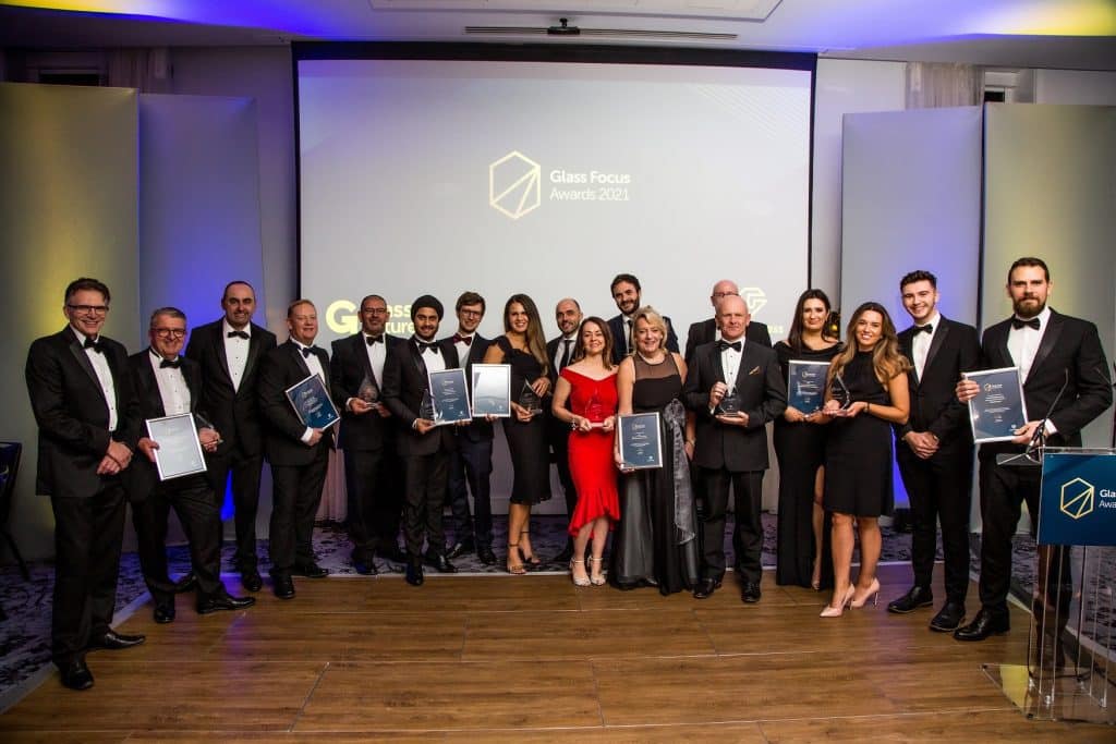 Morley Glass with the winners at the Glass Focus Awards 2021
