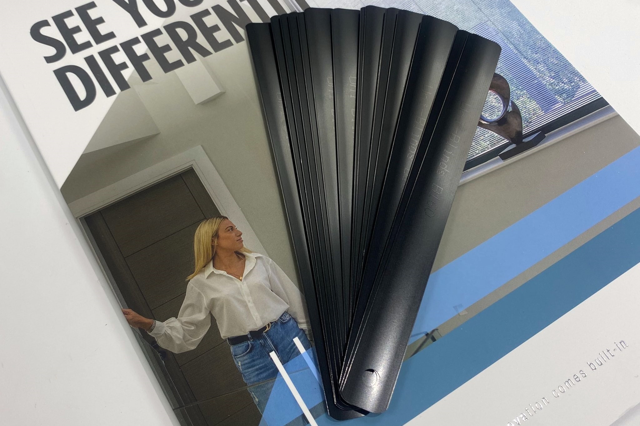 Exclusive new black Venetian integral blind samples now available